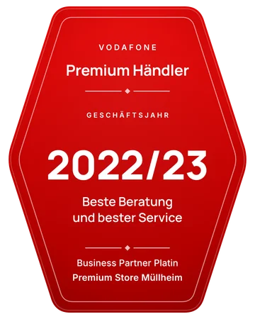 Vodafone Premium Händler 2022/23: Beste Beratung und bester Service, Business Partner Platin, Premium Store Müllheim