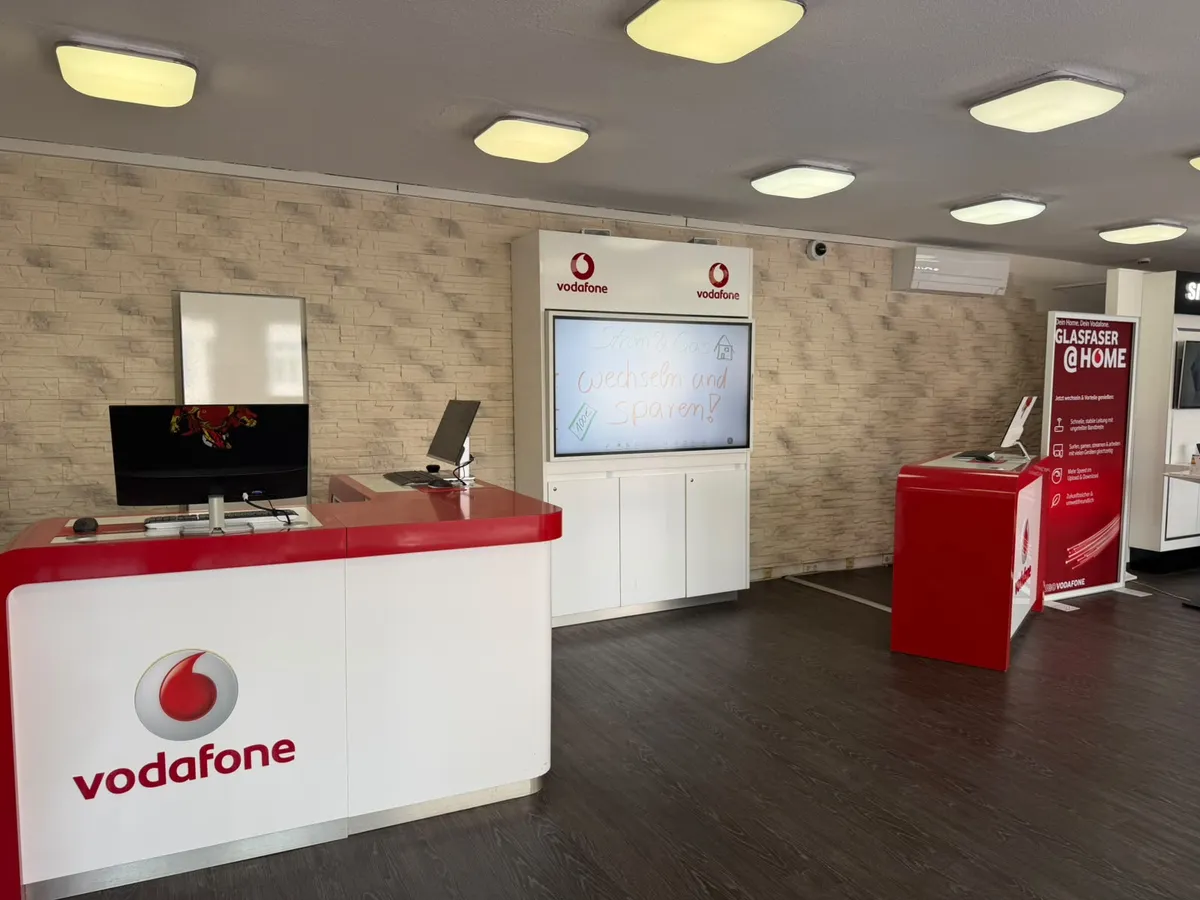 Beratungsplatz für Strom und Gas im Vodafone Fachcenter Müllheim